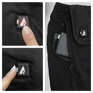 ActionHeat heated apparel power button and battery pack in pocket