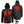 ActionHeat black hooded jacket showing heating element dimensions and battery pack placement