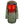 ActionHeat olive green parka with highlighted heating zones on chest and neck
