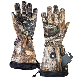 ActionHeat camouflage heated hunting gloves with battery pack