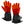 ActionHeat battery powered heated gloves with glowing red heating elements