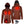 ActionHeat brown hooded jacket showing internal heating element placement and battery pack