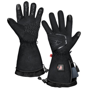 ActionHeat black battery heated gloves with textured palms and wrist battery compartments