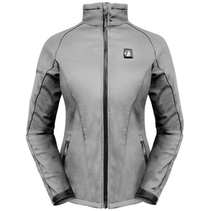 ActionHeat grey softshell heated jacket with front zipper and side pockets