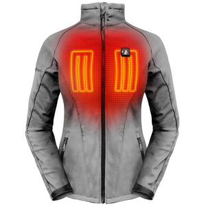 ActionHeat grey softshell jacket with visible chest heating elements