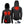 ActionHeat black hooded jacket showing internal heating element locations and battery pack