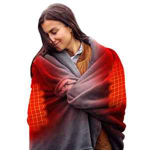 ActionHeat heated blanket with visible heating element grid overlay