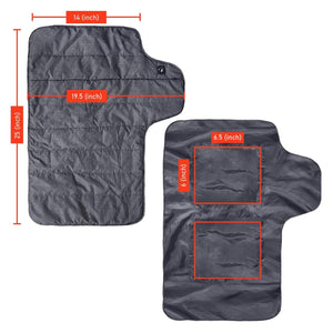 ActionHeat heated mat with dimensions labeled in inches