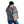 Person wearing a black beanie and wrapped in a grey ActionHeat heated blanket