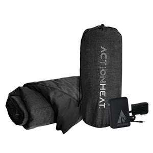 ActionHeat heated blanket with storage bag and power adapter