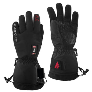 ActionHeat black heated gloves with battery pack and power indicator