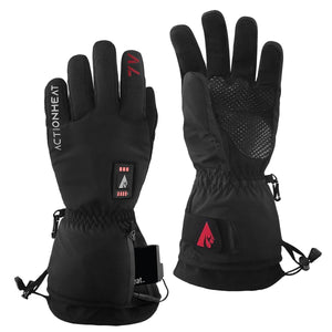 ActionHeat black battery heated gloves with adjustable wrist straps and battery pocket