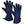ActionHeat blue fleece gloves with black palm grip and zippered battery pocket