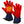 ActionHeat red and blue heated gloves with visible heating element graphic
