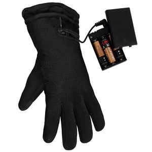 ActionHeat black fleece glove with attached battery pack