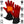 ActionHeat red and black battery powered heated gloves with feature icons