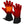 ActionHeat red and black heated gloves with visible heating element graphic on the palm