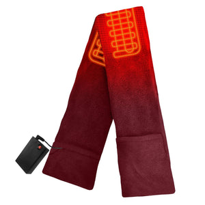 ActionHeat red heated scarf with battery pack