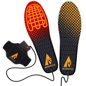 ActionHeat heated insoles with battery pack and connecting cables