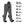 ActionHeat grey battery powered heated socks with feature list icons