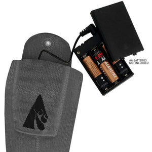 ActionHeat battery pack with connected battery case and AA batteries