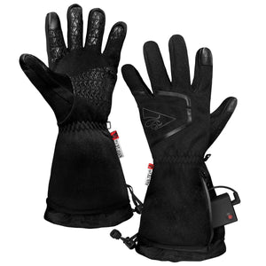 ActionHeat black heated gloves with battery pack in wrist pocket
