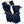 ActionHeat navy blue battery heated gloves with external battery pack
