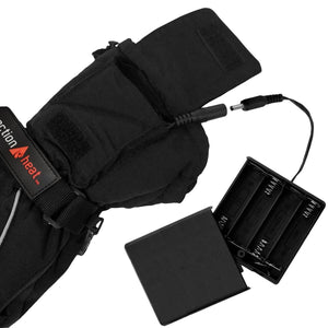 ActionHeat black heated glove with battery pack and power cable