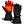 ActionHeat black and red heated gloves with visible heating element grid