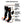 ActionHeat AA wool blend heated socks diagram showing battery packs, connection cords, pockets, and heating panels