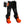 ActionHeat black battery heated socks with orange logo and glowing red heating elements in the toe area