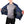 ActionHeat blue quilted vest with interior heating panels visible