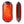 Ocoopa hand warmer with red and black gradient finish and geometric hexagon pattern