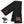 ActionHeat black fleece Bengals scarf with battery pack and charging cable