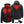 ActionHeat black heated jacket showing heating element dimensions and battery power bank