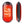 ActionHeat red and black rechargeable hand warmer with geometric pattern
