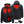 ActionHeat black heated jacket showing heating element locations with dimensions and battery pack
