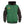 Green Bay Packers varsity style hooded jacket with snap buttons and striped cuffs