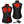 ActionHeat heated vest showing heating element placement and dimensions with battery pack and charging cable
