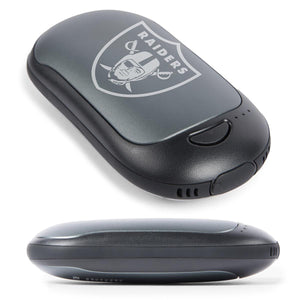 Las Vegas Raiders portable hand warmer with team logo