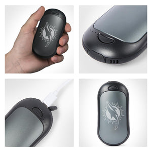 ActionHeat rechargeable hand warmer with Miami Dolphins logo