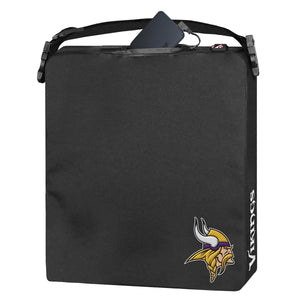 ActionHeat black heated seat cushion with Minnesota Vikings logo and power bank