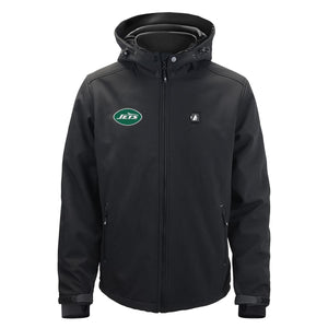 ActionHeat black hooded jacket with New York Jets logo