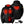 ActionHeat Steelers heated jacket showing heating element locations and battery pack