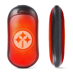 ActionHeat Pittsburgh Steelers rechargeable hand warmer with red and black geometric pattern