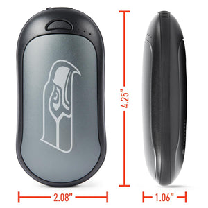 ActionHeat hand warmer with Seattle Seahawks logo and dimension labels