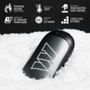 ActionHeat hand warmer features and specifications infographic