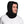 Man wearing a black fleece balaclava hood with adjustable drawstring