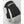 Hestra white and black three finger ski glove with grey suede palm reinforcement