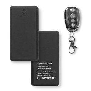 Aheata 2400mAh power bank and remote control key fob